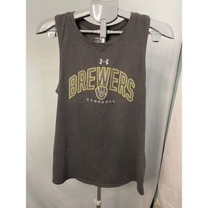 Under Armour MLB Milwaukee Brewers Baseball Tank Top Sleeveless Shirt XL‎